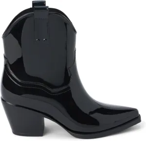 BEACH by Matisse Womens Oakley Pointed Toe Pull On Rain Casual Boots Mid Calf Mid Heel 2-3" - Black