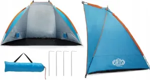 Beach Parasol 120 x 260 cm XXL Pop Up Tent Instant Tent