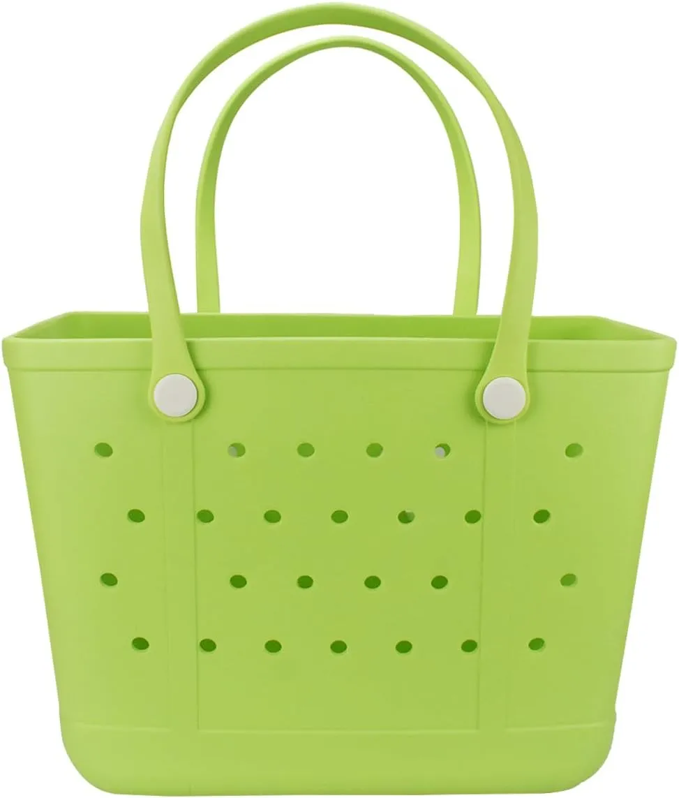 Beach Tote Bag for Women, Rubber Beach Bag Waterproof Sandproof, Extra Large EVA Tote Bag Boat Bag
