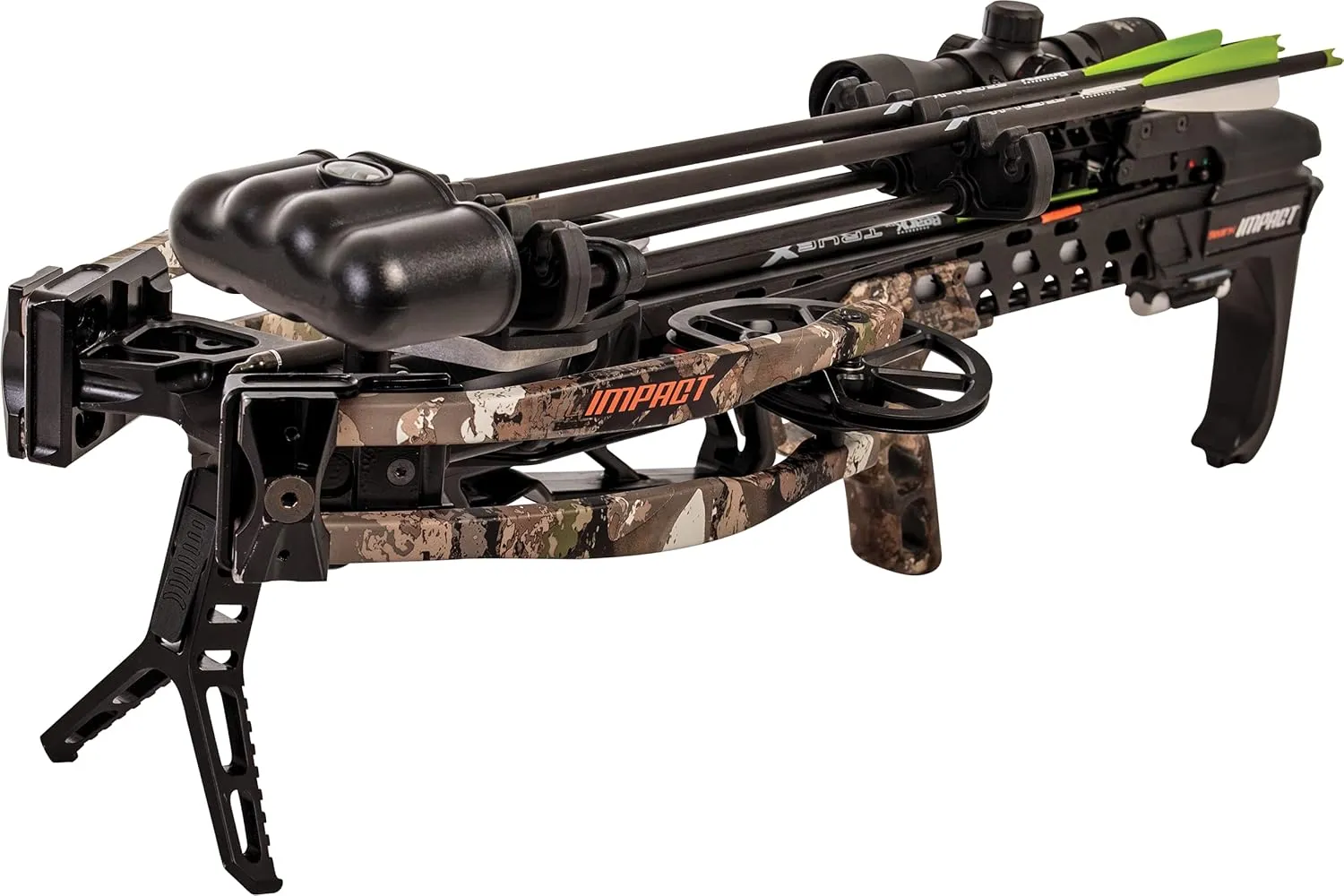 Bear X Impact Ready to Hunt Crossbow Package - Veil Stoke and True Timber Strata Patterns