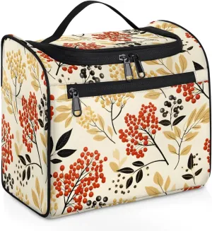 Berry Berris Toiletry Bag Hanging Travel Organizer for Men and Women Fruit Makeup Cosmetic Case for Toiletries Accessories Water-resistant Bathroom Dopp Kit Shaving Bag