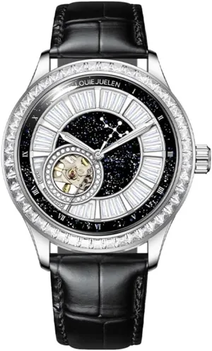 BESTKANG Luxury Hollow Out, Automatic Winding Mechanical Watch (No Battery Need), Business Waterproof Luminous Wrist Watches