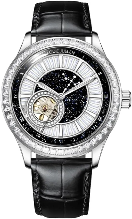 BESTKANG Luxury Hollow Out, Automatic Winding Mechanical Watch (No Battery Need), Business Waterproof Luminous Wrist Watches