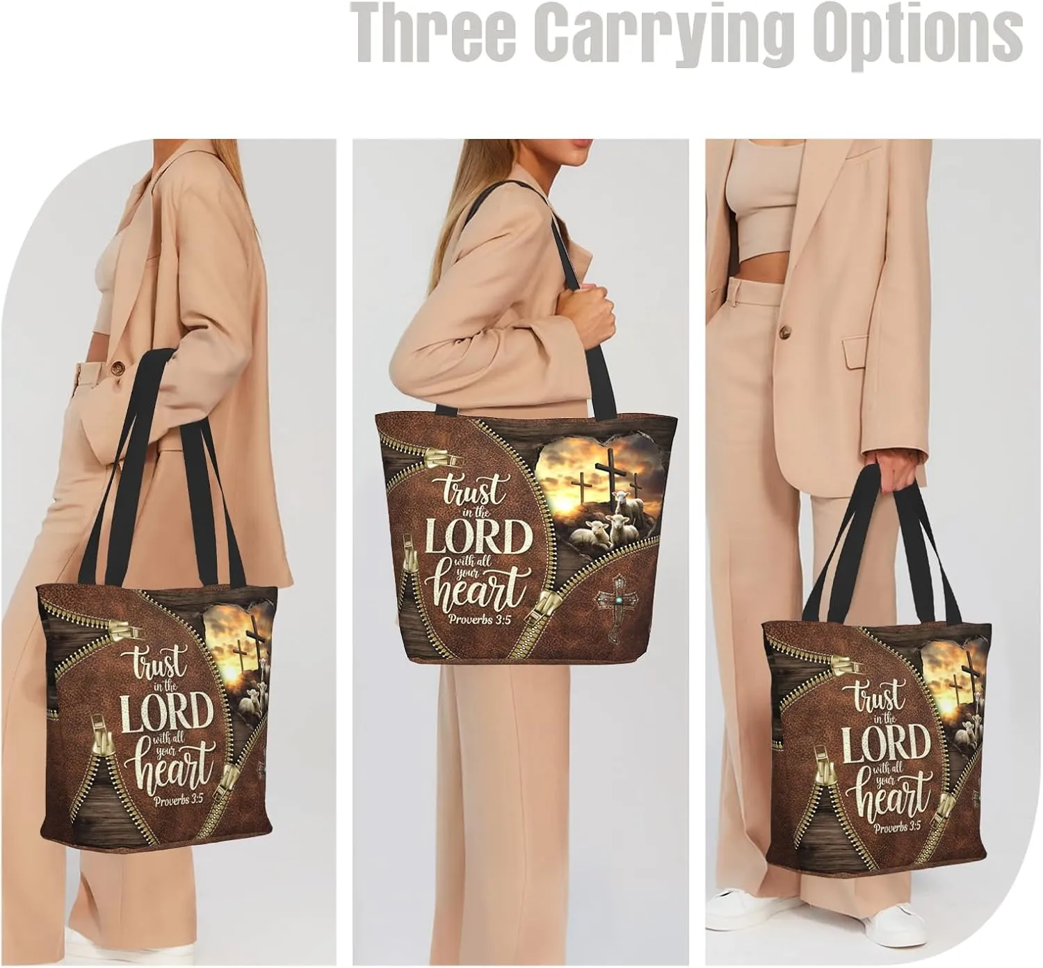 Bible Tote Bags For Women Christian Gifts For Women Church Bags Christian Tote Bag Faith Gifts For Mother'S Day