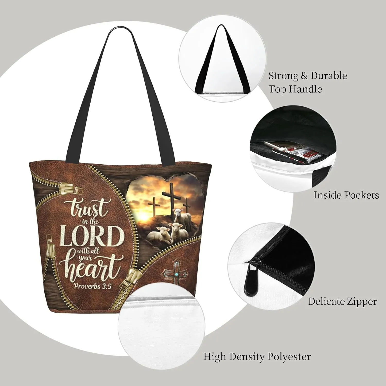 Bible Tote Bags For Women Christian Gifts For Women Church Bags Christian Tote Bag Faith Gifts For Mother'S Day