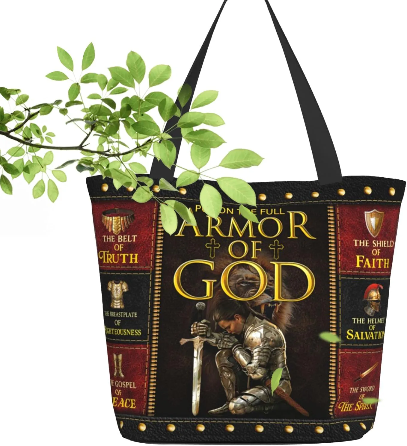 Bible Tote Bags for Women Christian Tote Bag Church Shoulder Bag Inspirational Bags With Zipper Christian Gift