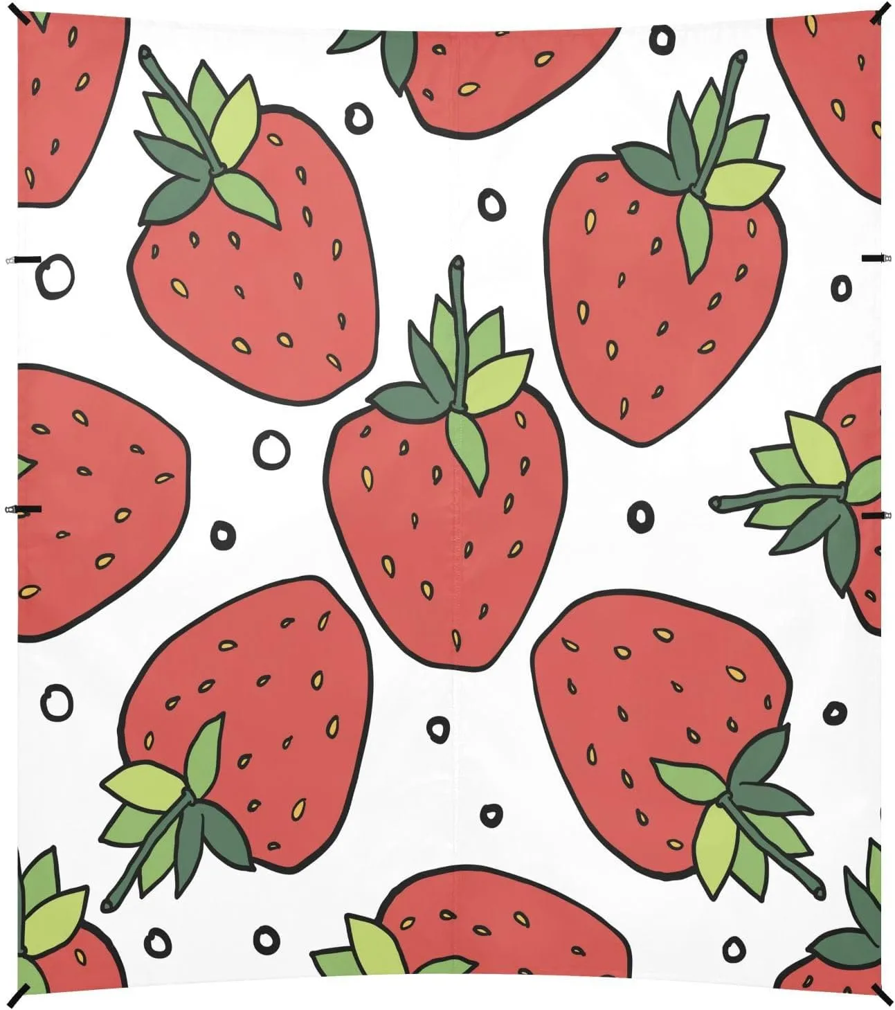 Big Red Strawberry Beach Tent Camping Sun Shelters Portable Outdoor Canopy Sun Shade for Camping Trips Fishing Backyard Fun or Picnics Easy Setup with Carrying Bag