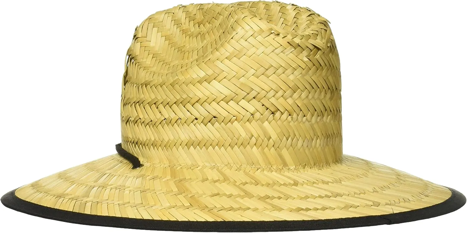 Billabong Women's Tipton Straw Lifeguard Hat, Structured Construction with Printed Fabric Lining Under Brim