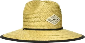 Billabong Women's Tipton Straw Lifeguard Hat, Structured Construction with Printed Fabric Lining Under Brim