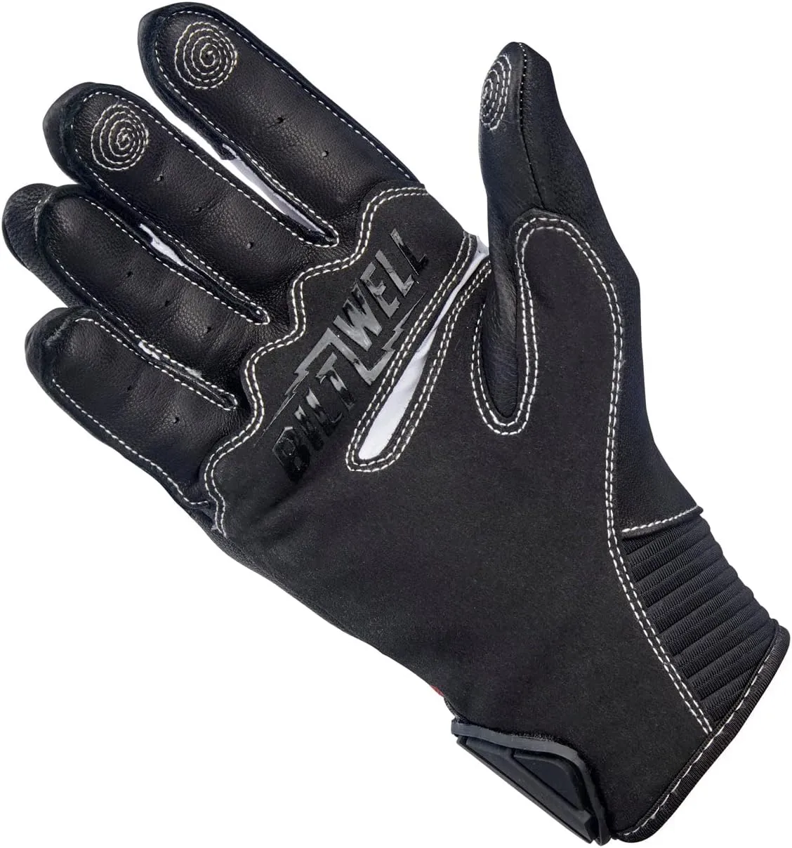 Biltwell | Bridgeport Gloves | Motorcycle Gloves | CE Certified | Knuckle Guard | Impact Protection | Finger Vents | Red Black