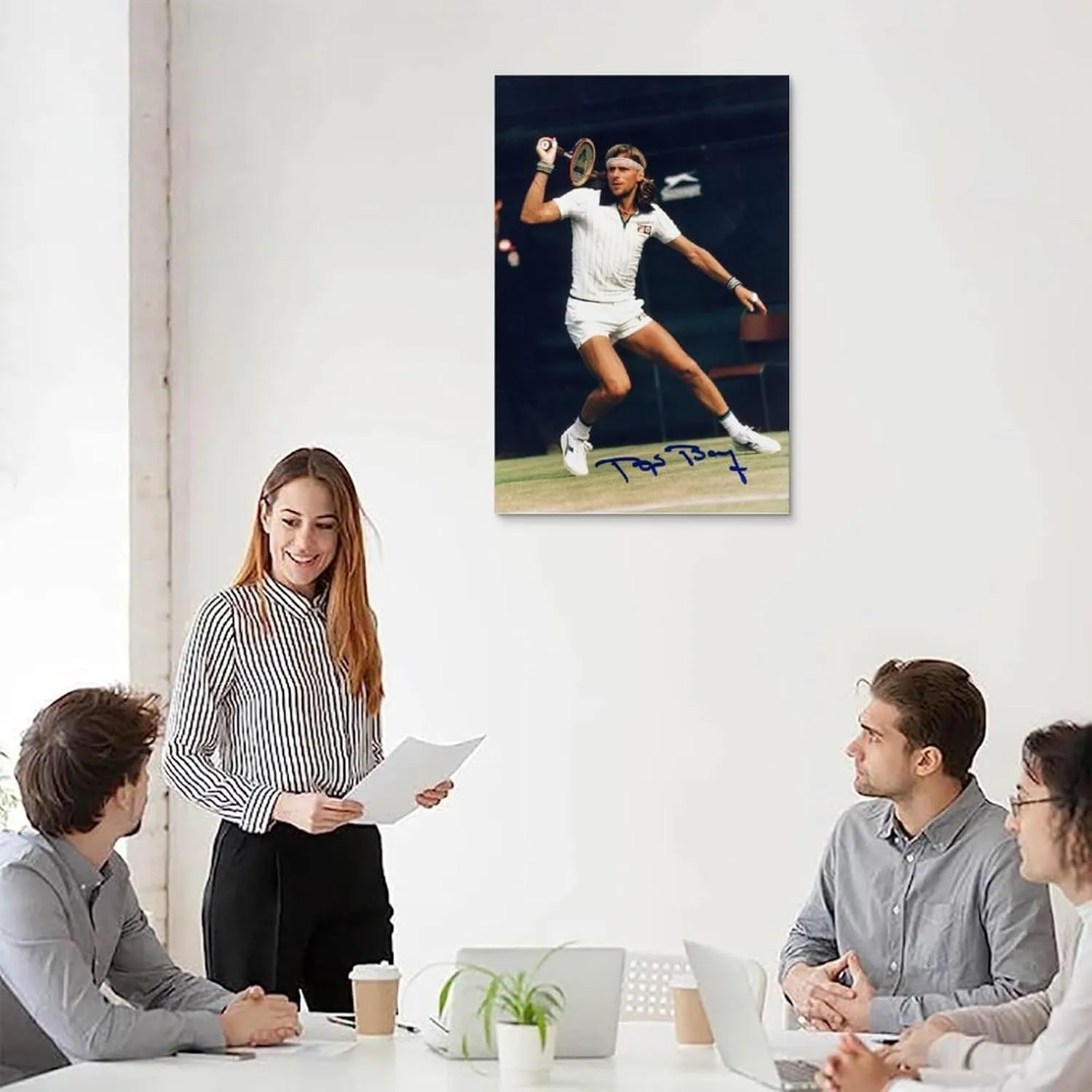 Björn Borg Famous Athletes Poster Wall Art Scroll Canvas Painting Picture Living Room Decor Home 24x36inch(60x90cm)