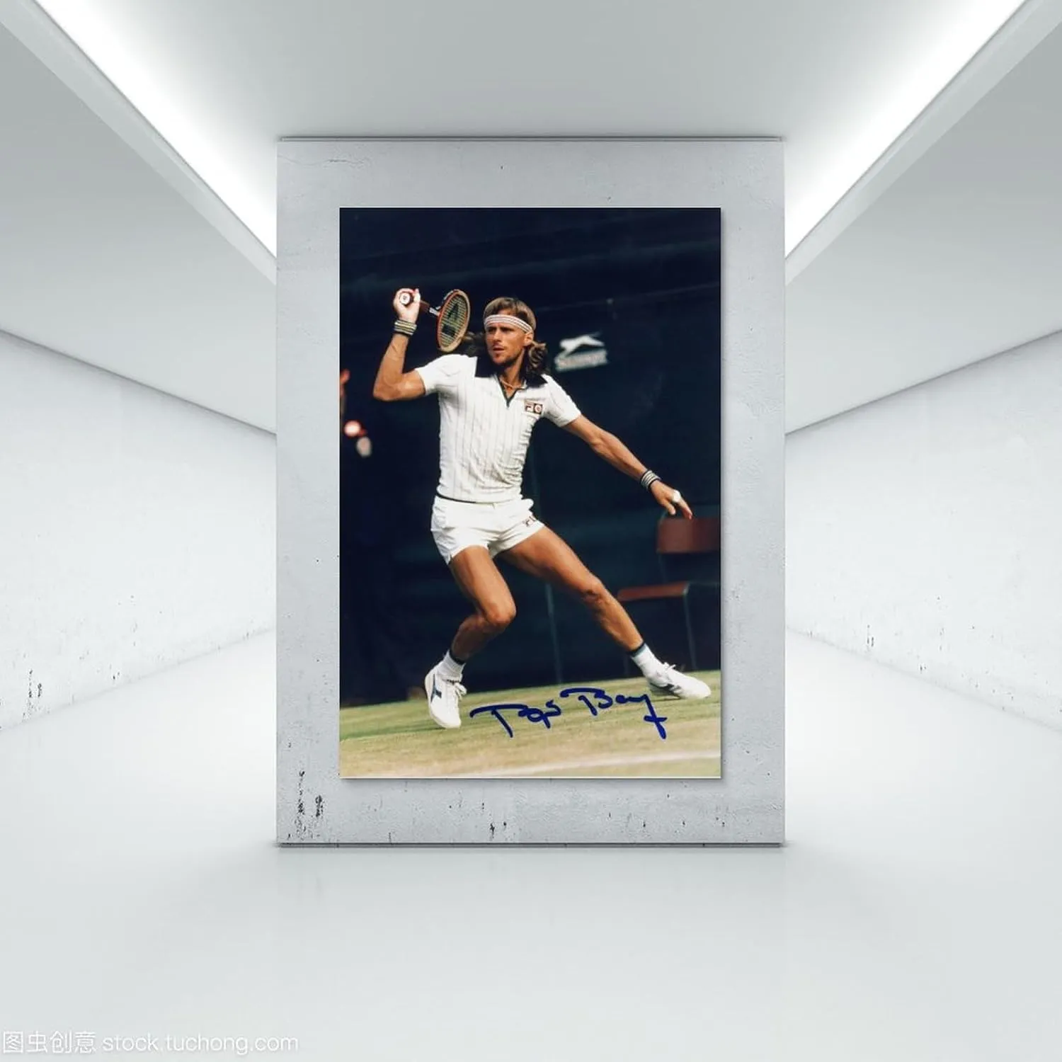 Björn Borg Famous Athletes Poster Wall Art Scroll Canvas Painting Picture Living Room Decor Home 24x36inch(60x90cm)