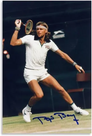 Björn Borg Famous Athletes Poster Wall Art Scroll Canvas Painting Picture Living Room Decor Home 24x36inch(60x90cm)