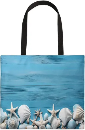 Blue Ship On Ocean Rough Waves Canvas Tote Bag for Women Men Stylish Tote Handbag Shoulder Bag Reusable Grocery Bag