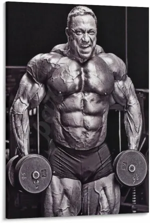 Bodybuilder Markus Ruehl Black And White Vintage Poster (4) Canvas Painting Posters And Prints Wall Art for Living Room Bedroom Decor 16x24inch(40x60cm) Frame-style