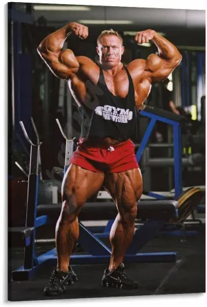 Bodybuilder Markus Ruehl Black And White Vintage Poster (9) Canvas Painting Posters And Prints Wall Art for Living Room Bedroom Decor 16x24inch(40x60cm) Frame-style