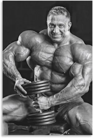 Bodybuilding Poster Markus Rühl Fitness Inspirational Poster (1) Poster Decorative Painting Canvas Wall Art Living Room Posters Bedroom Painting 24x36inch(60x90cm)