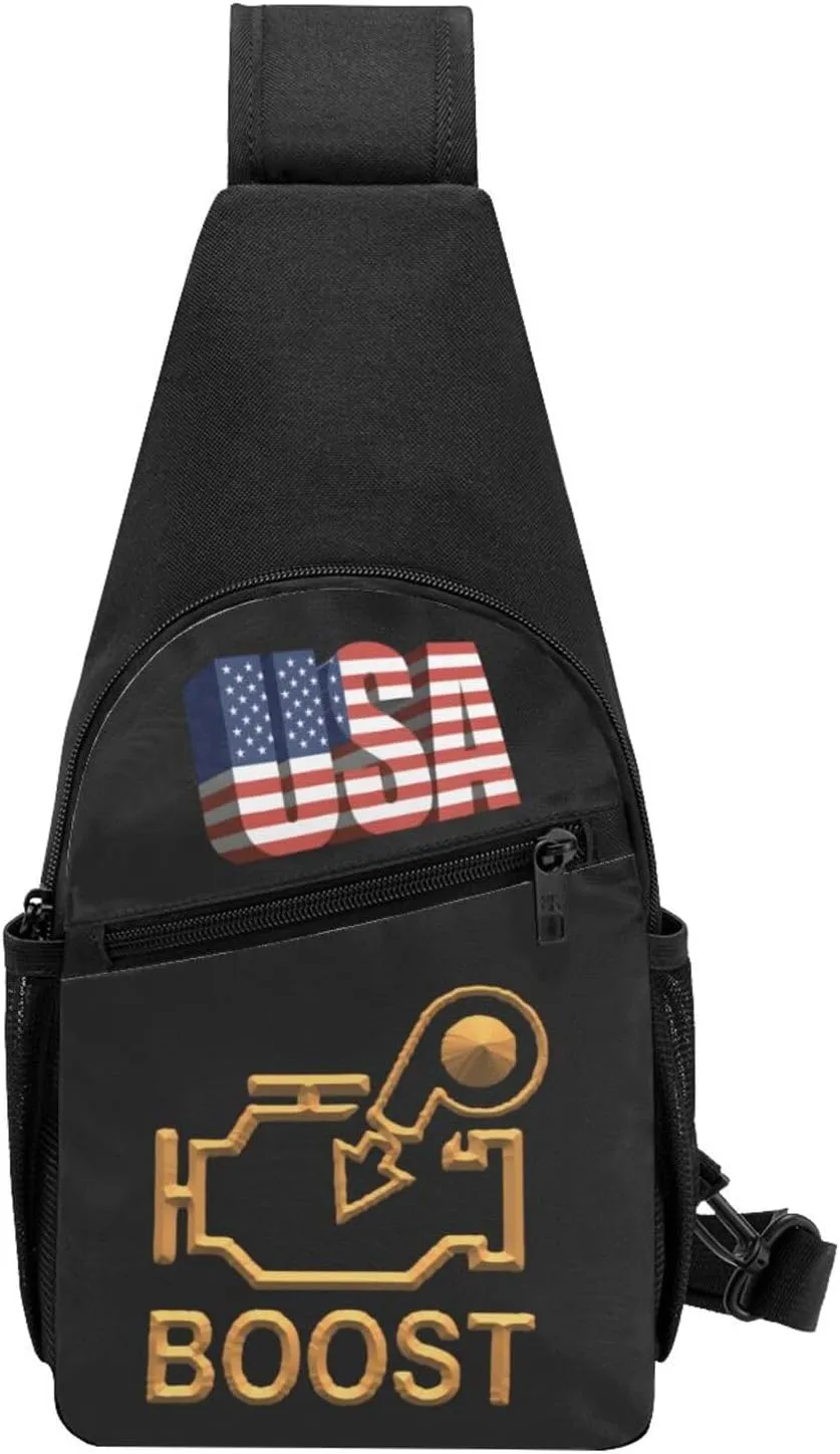 Boost Check Engine Light - Turbo，Fashion One-Shoulder Bag，Anti-Theft Crossbody Shoulder Chest Bag