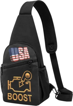 Boost Check Engine Light - Turbo，Fashion One-Shoulder Bag，Anti-Theft Crossbody Shoulder Chest Bag