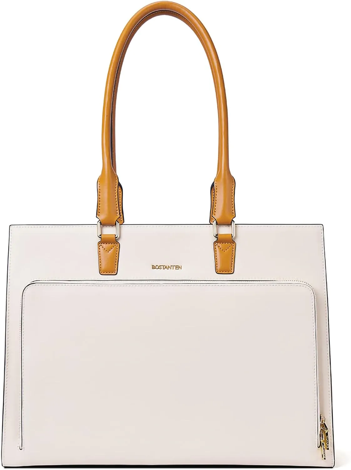 BOSTANTEN Leather Briefcase for Women Vintage 15.6 inch Laptop Bag for Women Business Tote Shoulder Handbag