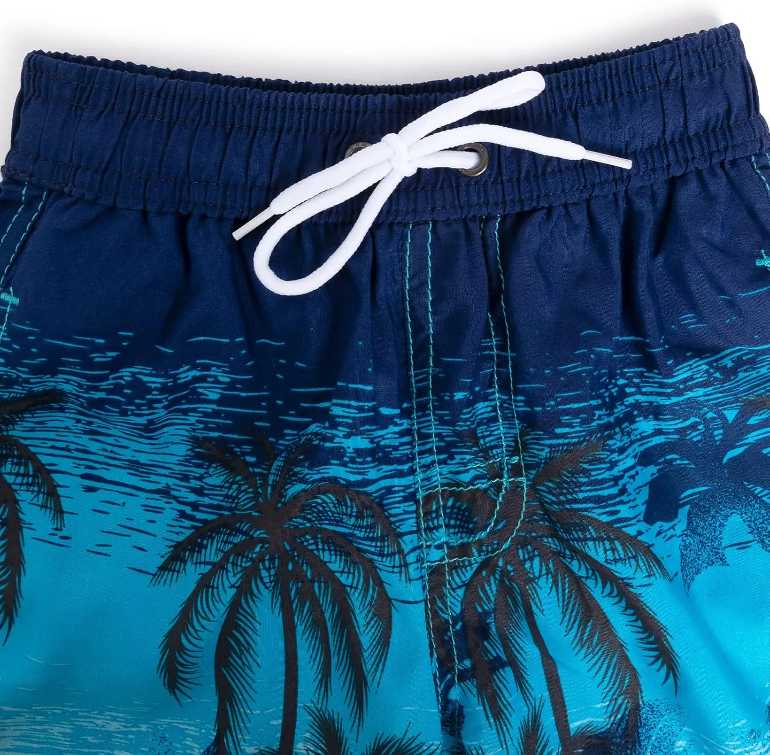 Boys Swim Trunks, Quick Dry Beach Swim Shorts Little Boys Bathing Suit Swimsuit with Mesh Lining, 3-14 Years