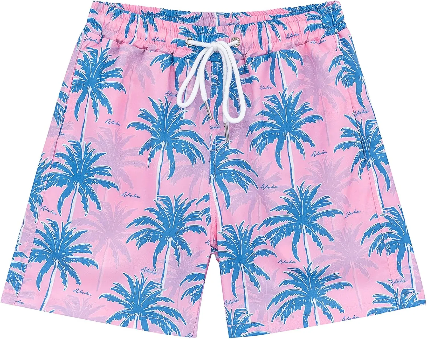Boys Swim Trunks, Quick Dry Beach Swim Shorts Little Boys Bathing Suit Swimsuit with Mesh Lining, 3-14 Years