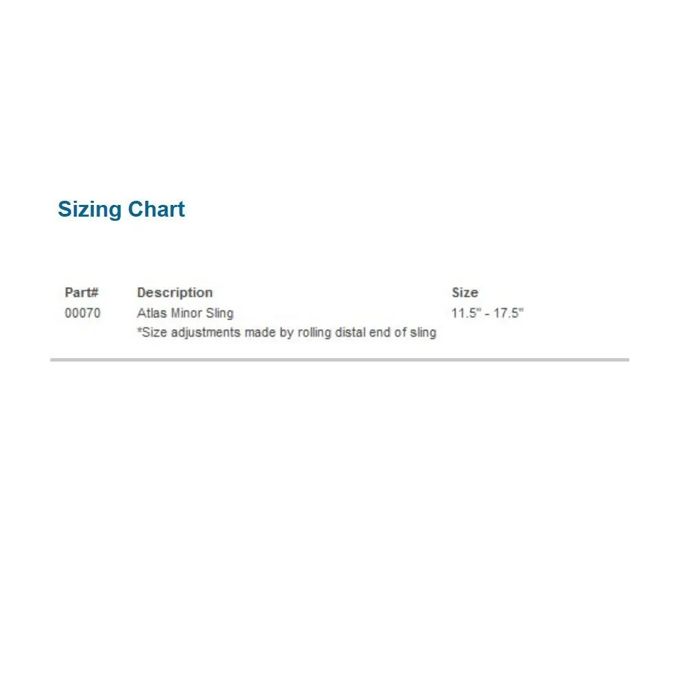 BREG '00070 Sling, Orthopedic Universal Right/Left Shoulder for Glenohumeral Dislocations Subluxation Arthroscopic Soft Tissue Repair Atlas Minor Latex-Free