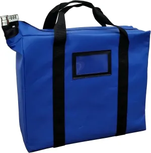 Briefcase Style Locking Document Bag (Royal Blue)