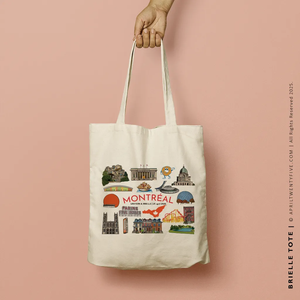 BRIELLE | Montreal Canada Souvenir Tote
