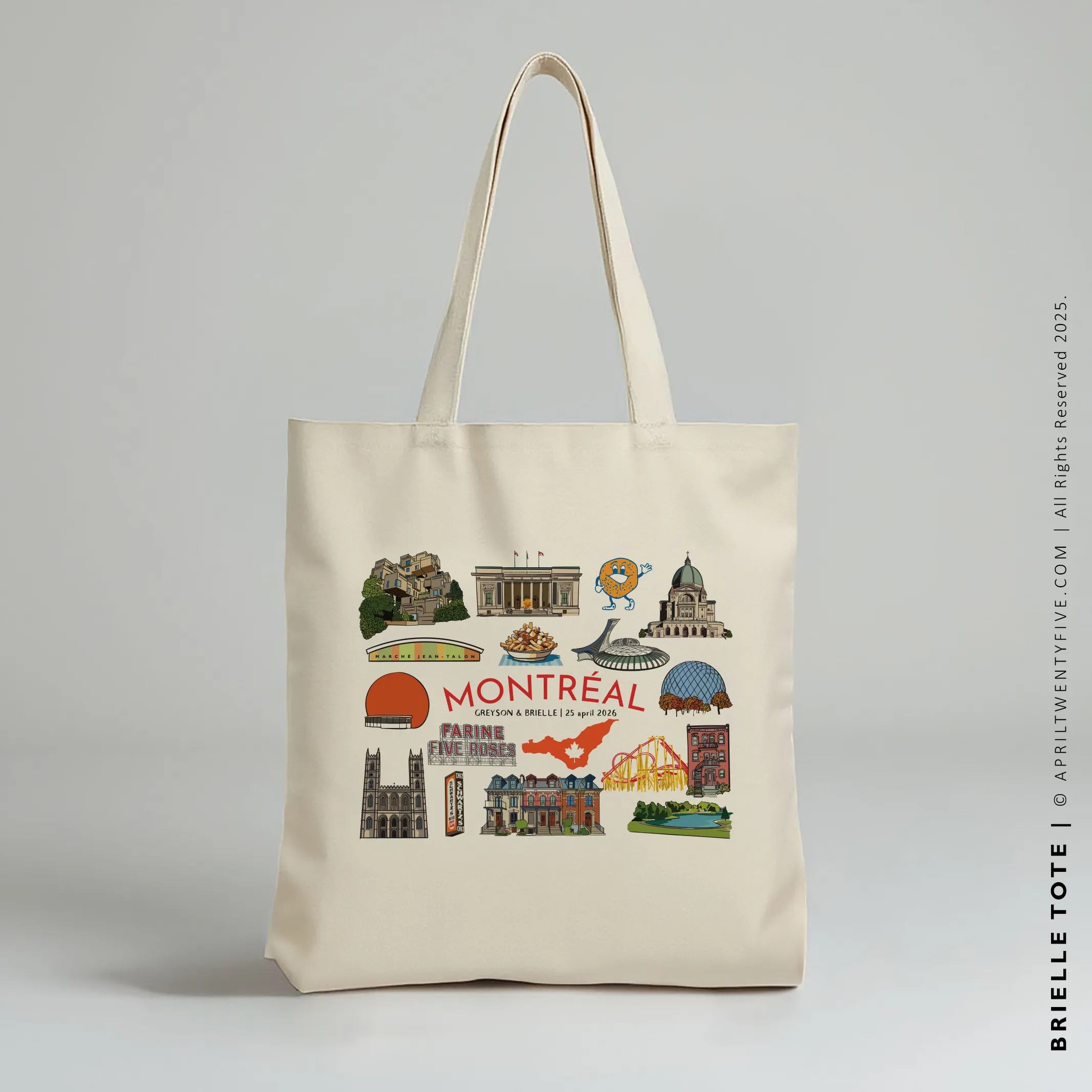 BRIELLE | Montreal Canada Souvenir Tote