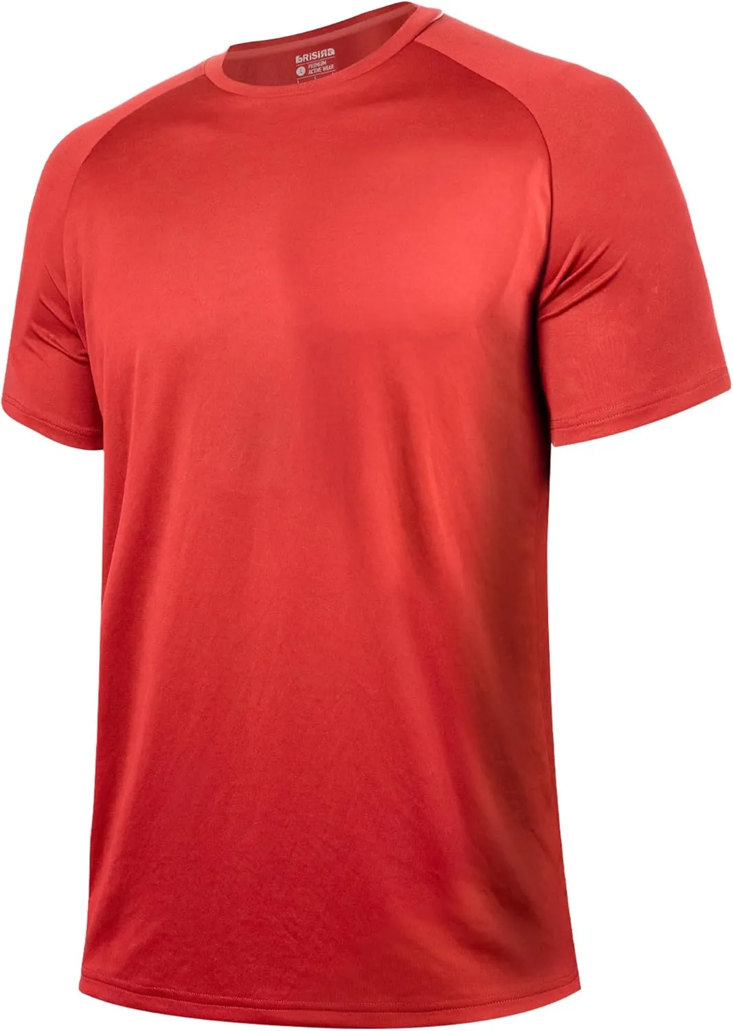 BRISIRA Coolmax Cooling Workout Shirts for Men Quick Dry Fit Moisture Wicking Gym Tshirts Athletic Active Short Sleeve Tees