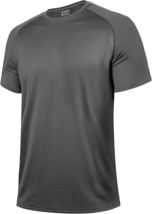 BRISIRA Coolmax Cooling Workout Shirts for Men Quick Dry Moisture Wicking Gym Tshirts Athletic Active Short Sleeve Tees