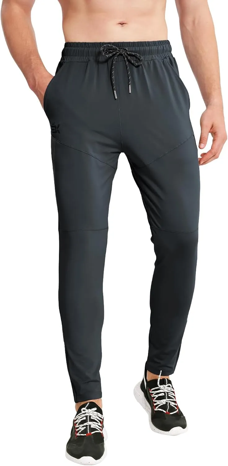 BROKIG Mens Tapered Gym Joggers,Men's Lightweight Jogging Pants Quick Dry Casual Athletic Running Workout with Pockets