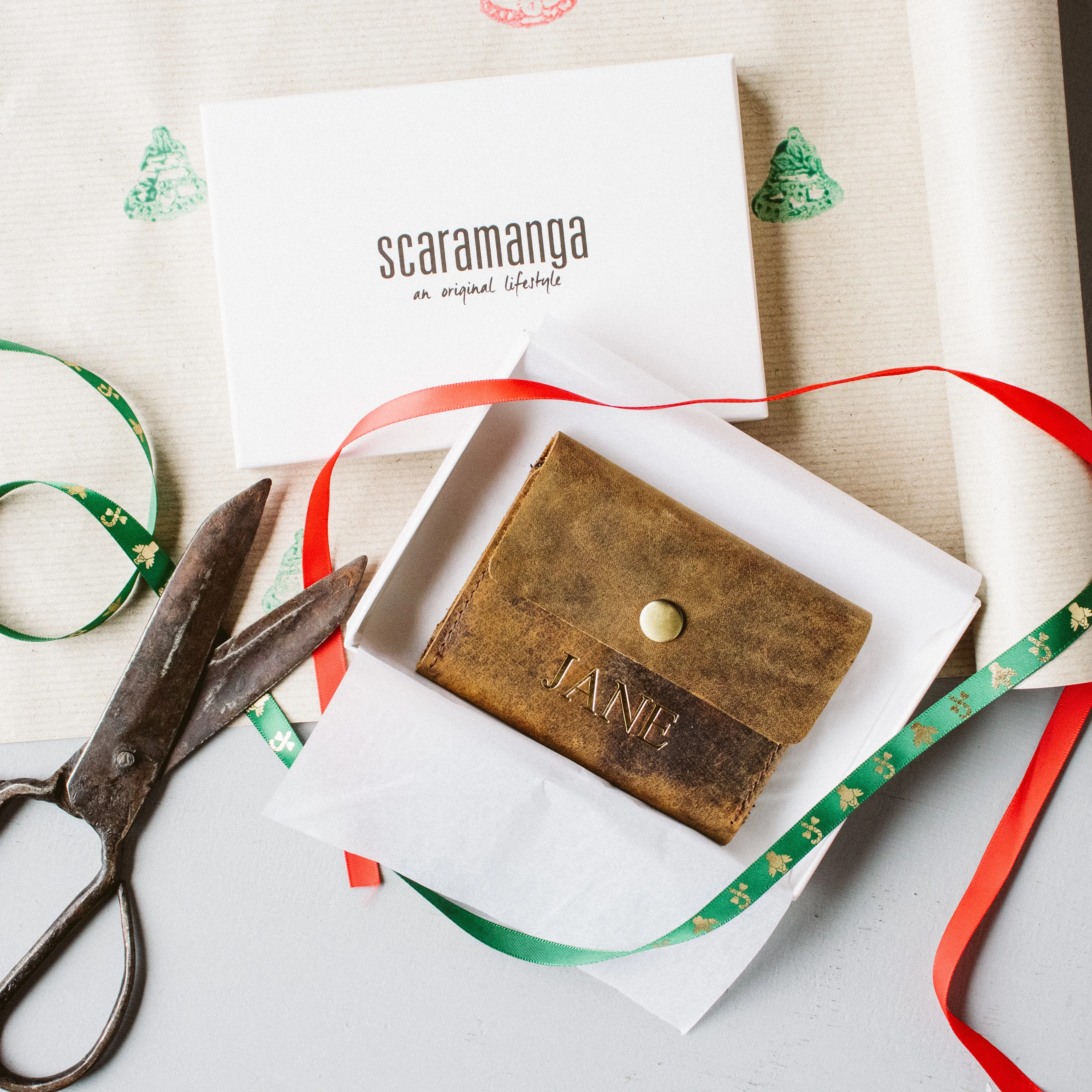 Brown Leather Wallet - Mini