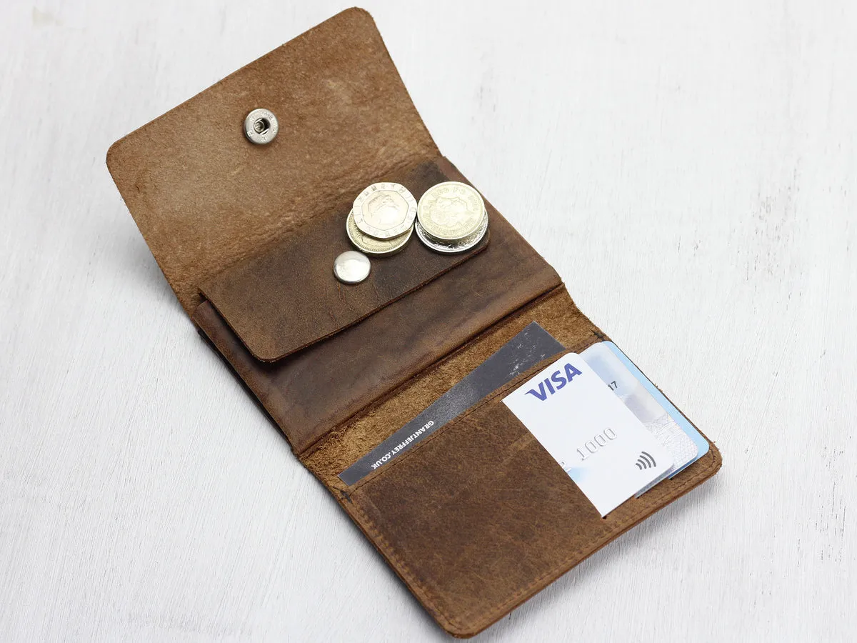 Brown Leather Wallet - Mini