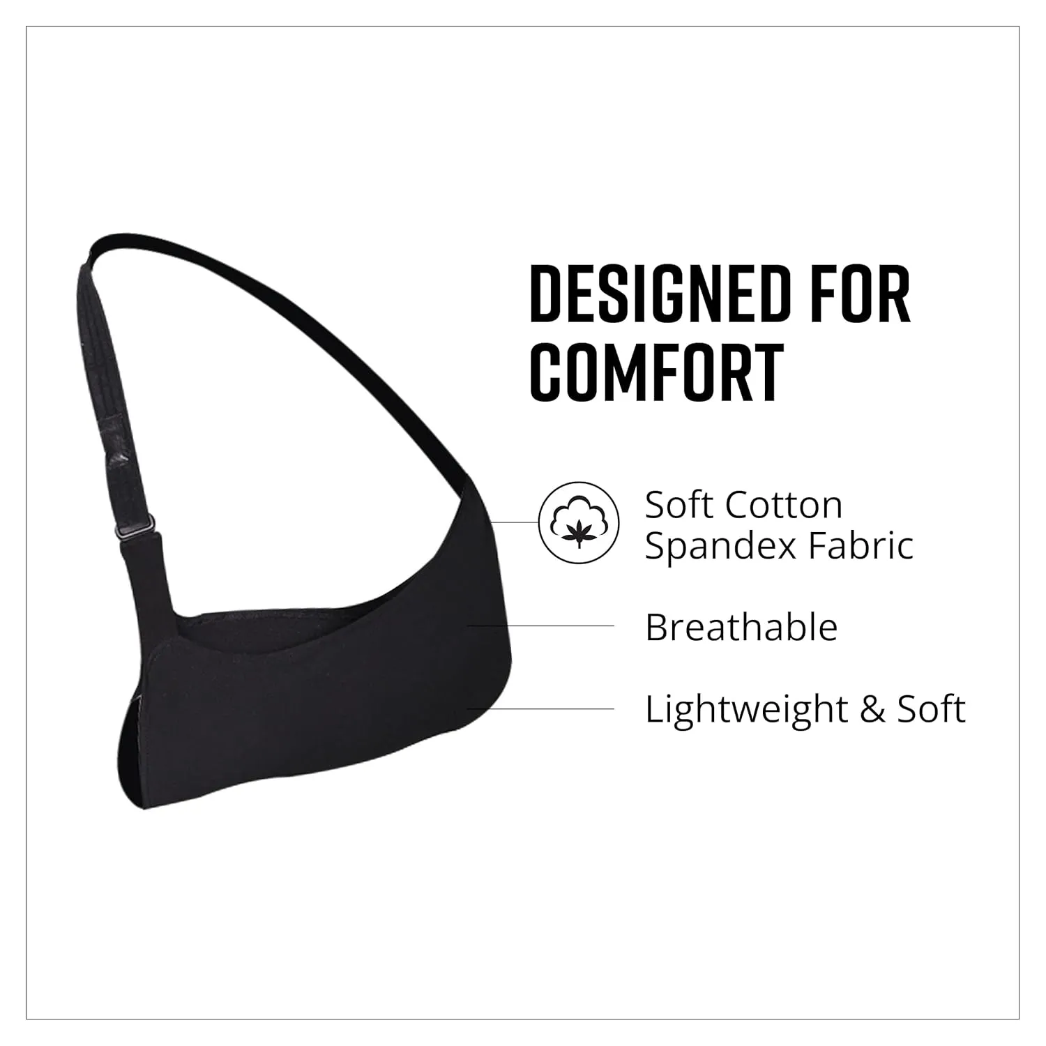 Brownmed - Joslin Sling Ultimate Arm Sling - Arm Sling for Men & Women to Support Shoulder, Elbow, or Wrist Injury - Arm Immobilizer, Shoulder Stabilizer & Rotator Cuff Support - Child/Small Adult