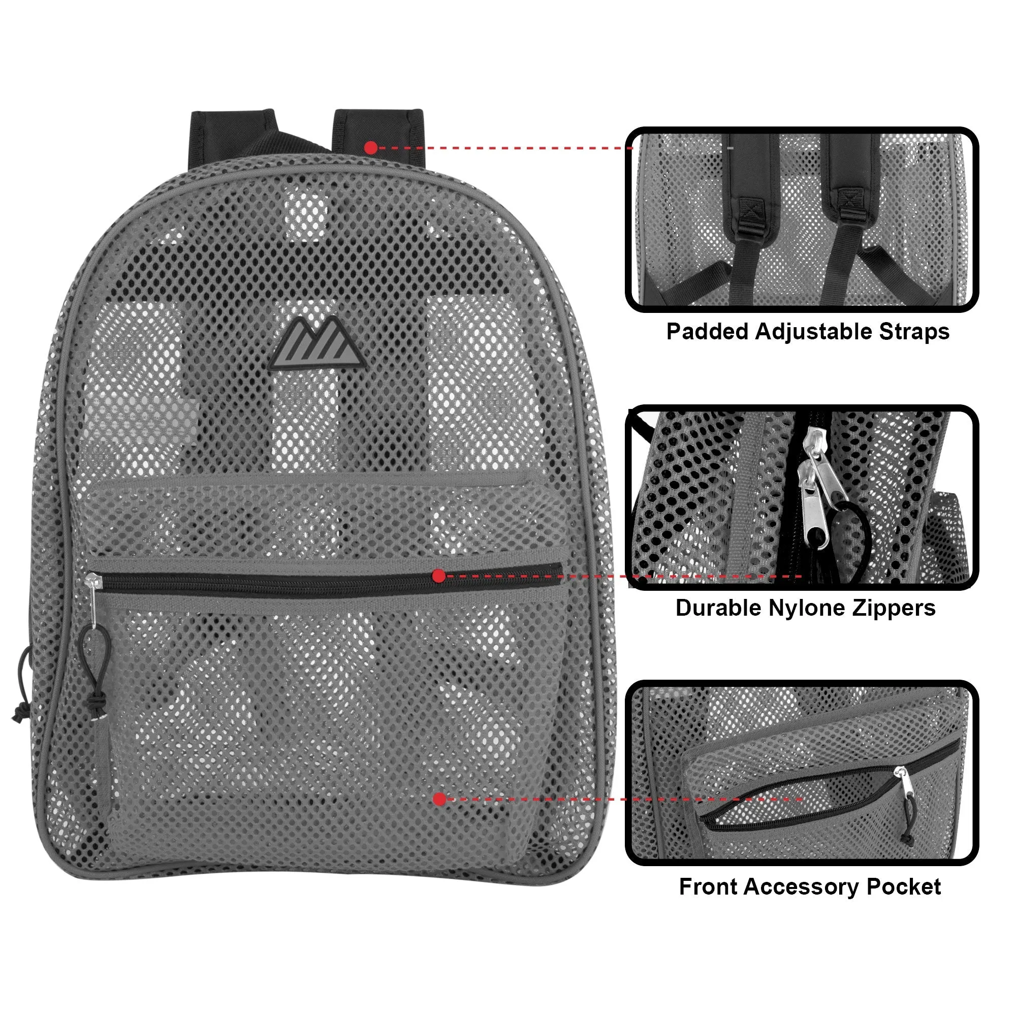 Bulk Wholesale Mesh Backpack 17 Inch