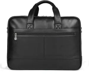 Business men's leather handbag briefcase Comfortable texture leather men's bag