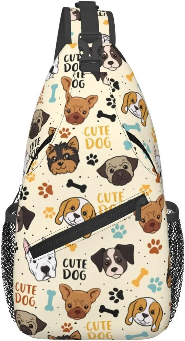 Butterflies Sling Bag Crossbody Sling Backpack for Women Men Travel Hiking Daypack Chest Shoulder Bag