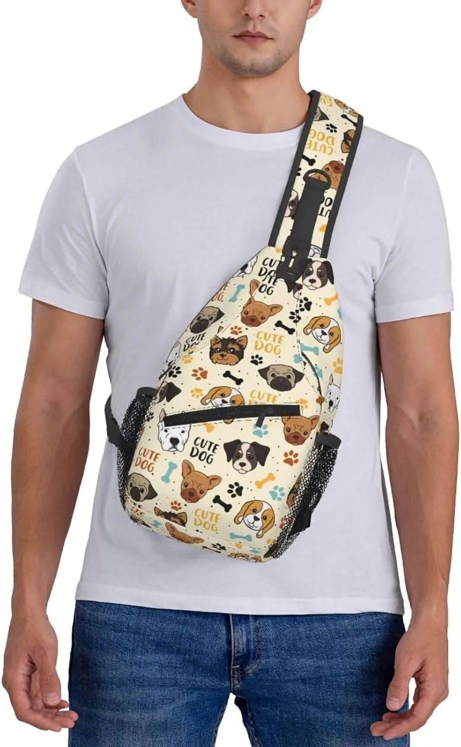 Butterflies Sling Bag Crossbody Sling Backpack for Women Men Travel Hiking Daypack Chest Shoulder Bag