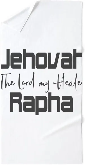 CafePress Christian Design Jehovah Rapha, The 30"x60" Absorbent, Soft Beach Towel