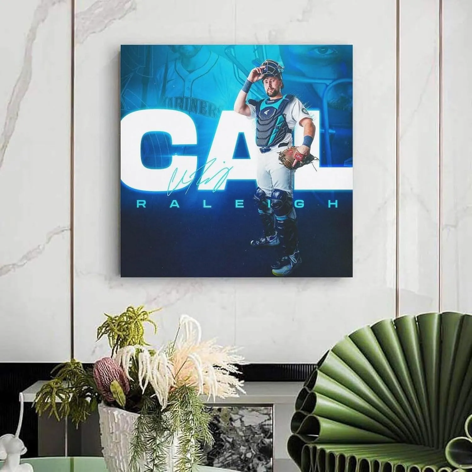 Cal Raleigh Poster Canvas Wall Art Decorative Bedroom Modern Home Print Picture Artworkss 20x20inch(50x50cm)