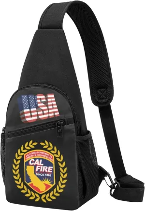 California Department Of Forestry And Fire，Fashion One-Shoulder Bag，Anti-Theft Crossbody Shoulder Chest Bag