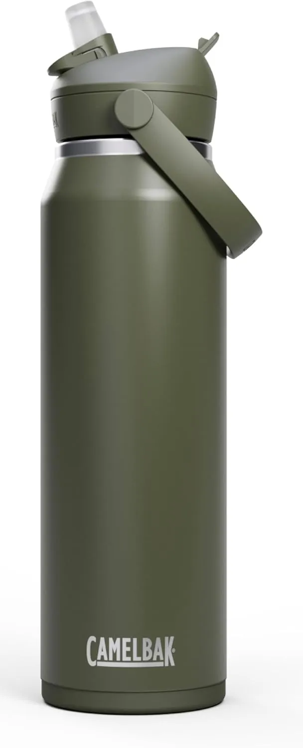 CamelBak Thrive Flip Straw Insulated Stainless Steel Water Bottle Moss, 32oz