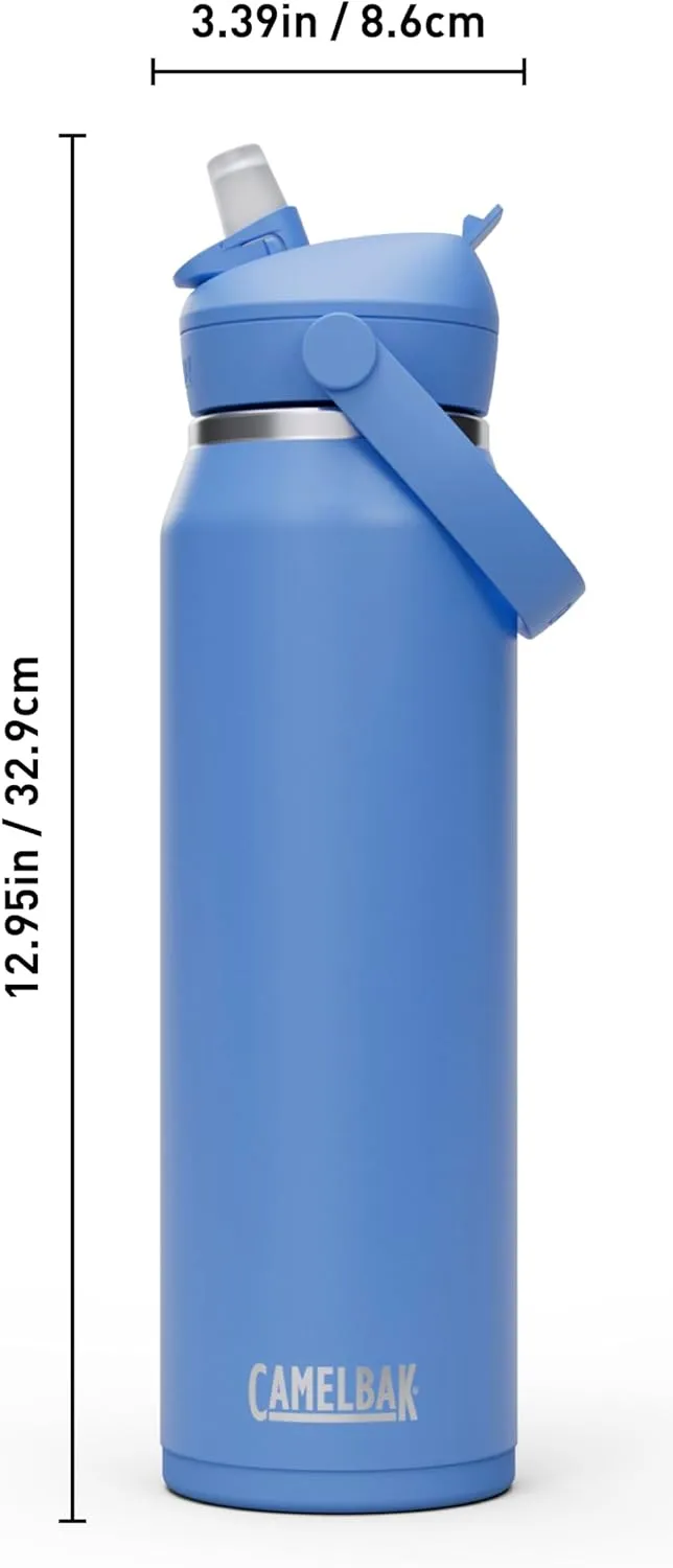 CamelBak Thrive Flip Straw Insulated Stainless Steel Water Bottle Sky Blue, 32oz