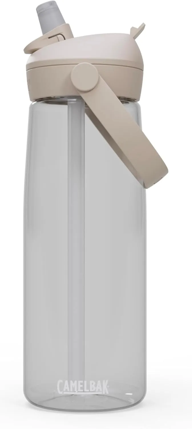CamelBak Thrive Flip Straw Tritan Renew Water Bottle Clear, 25oz