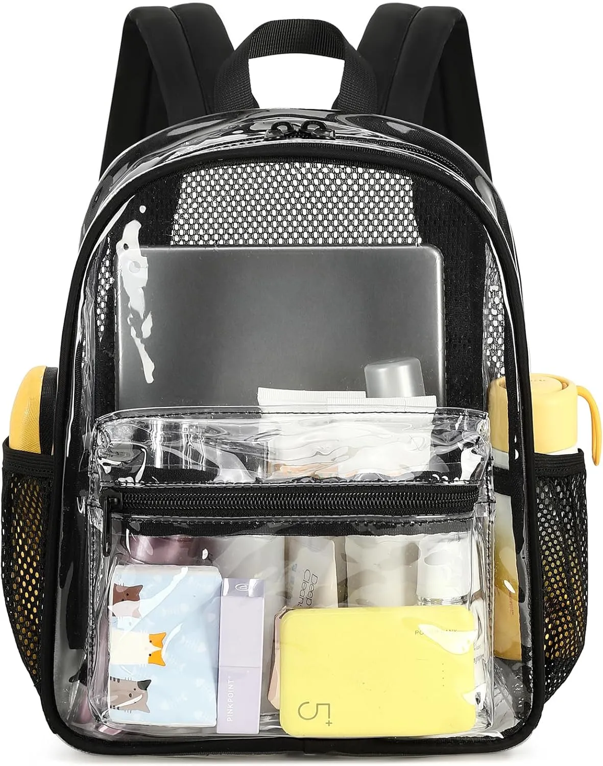 CAMTOP Clear Backpack for Stadium Events Approved 12x6x12 Small Clear Bag Mini Backpacks Purse for festival Concert Work