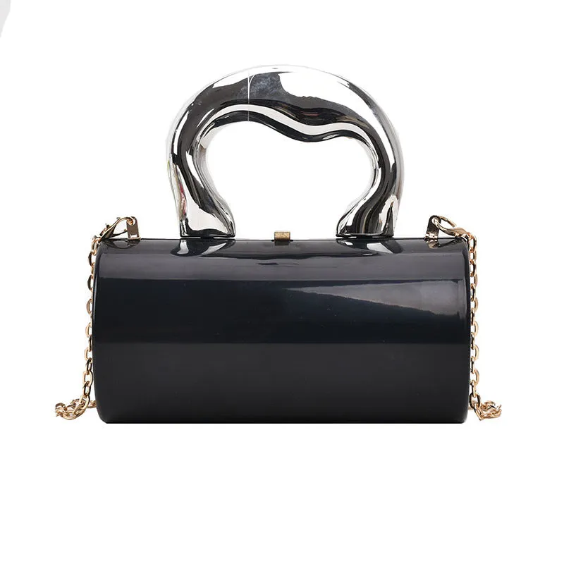 Candy Color Acrylic Cylinder Mori Style Bags