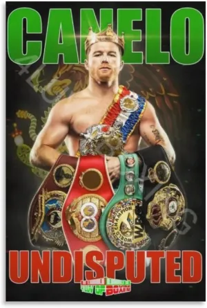 Canelo Alvarez Boxing Poster (9) Painting On Canvas Wall Art Poster Scroll Picture Print Living Room Walls Decor Home Posters 24x36inch(60x90cm)