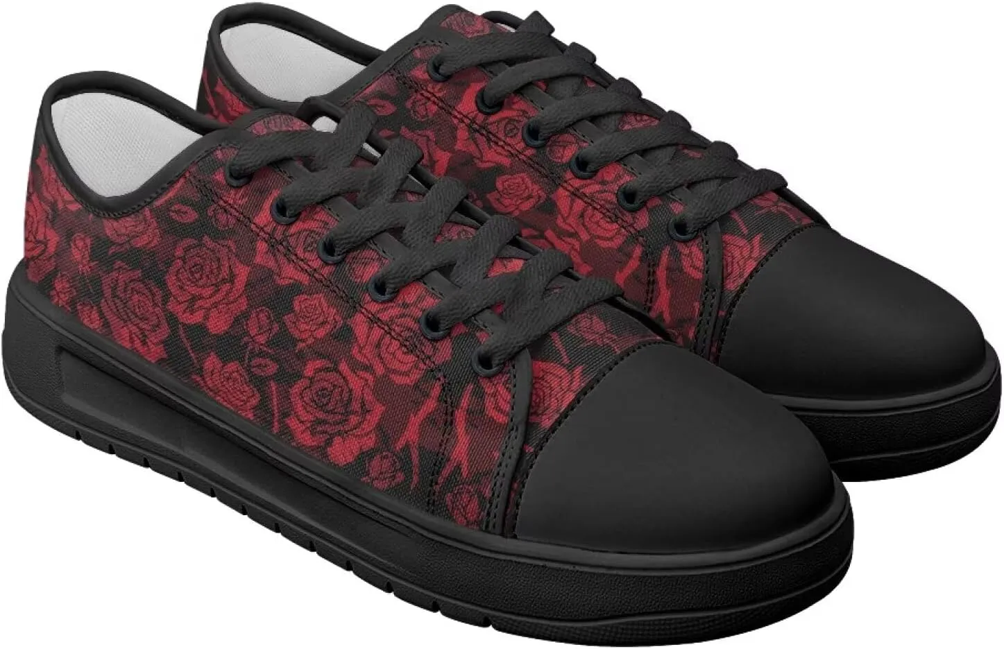 Canvas Shoes for Women Low Top Casual White Black Sneakers Womens Lace Up Fashion Comfortable Walking Shoes